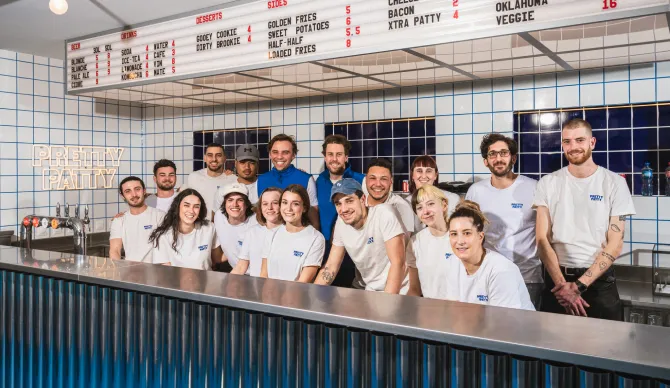 zaradasht team on kitchen